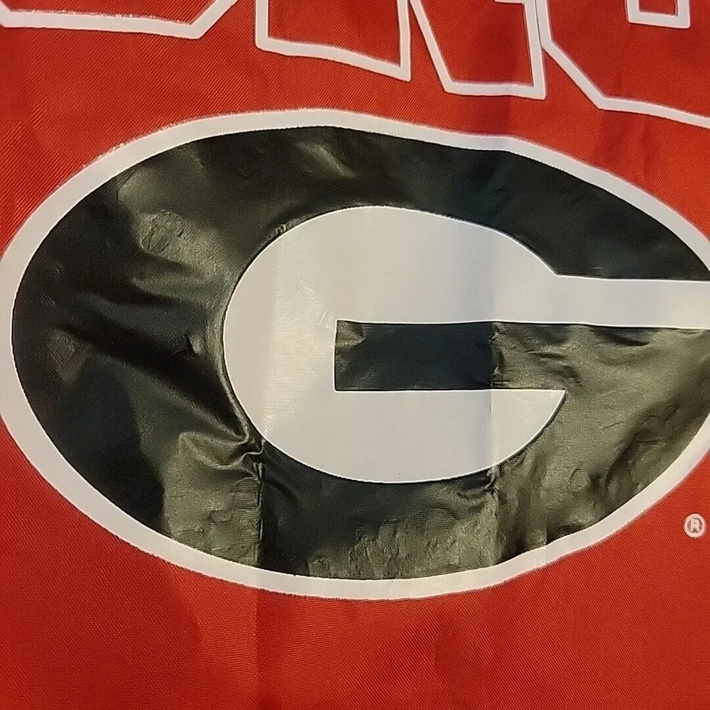 Red Oak Sportswear Georgia Bulldogs Windbreaker Mens XL Red V-Neck Pullover VGT‎